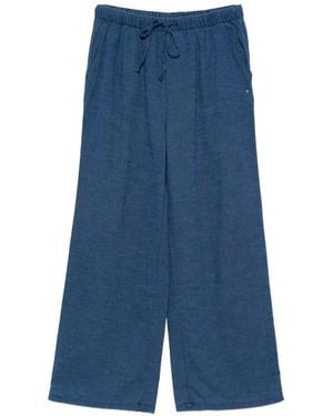 DKNY Drawstring Palazzo Pants - Blue