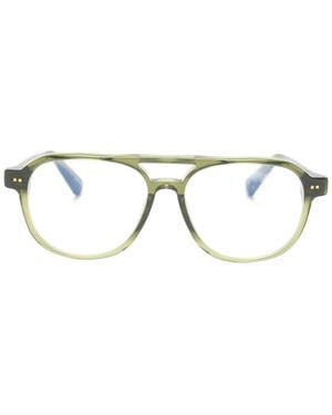 Jacquemus Occhiali Altu Stile Pilota - Verde