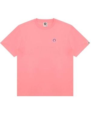 Aape By A Bathing Ape Appliqué T-Shirt - Pink