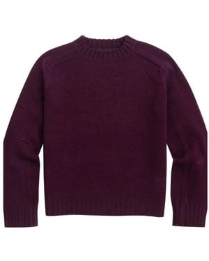 Brooks Brothers X Needles Mock-Neck Raglan-Sleeve Jumper - Purple