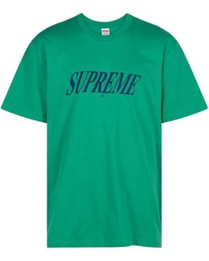 Supreme Slap Shot Logo-Print T-Shirt - Green