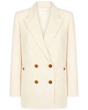 Blazé Milano Everynight Double-Breasted Blazer - White