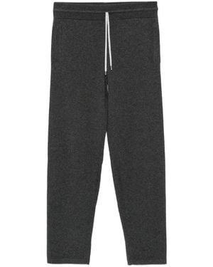Cesare Attolini Drawstring Knitted Track Trousers - Grey