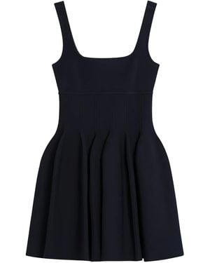 Jonathan Simkhai Square-Neck Pleated Dress - Black