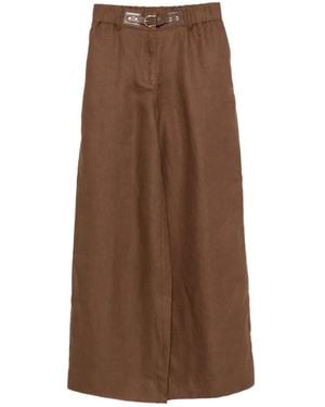Maje Buckle-Closure Trousers - Brown