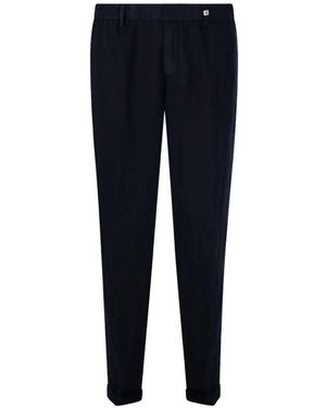 Myths Elasticated-Waist Pants - Blue