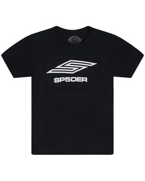 Sp5der T-Shirt Pro À Logo Imprimé - Black
