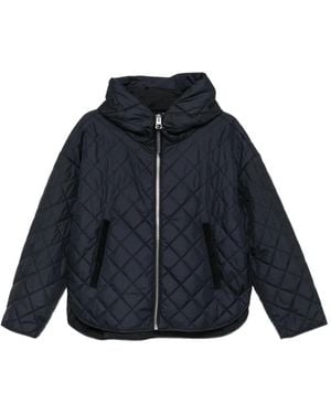 Marc O' Polo Quilted Hooded Jacket - Blue