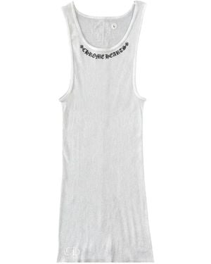 Chrome Hearts X Mayumi Foti Logo-Print Tank Top - White
