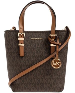 MICHAEL Michael Kors Xs Quinn Patterned Tote Bag - Brown