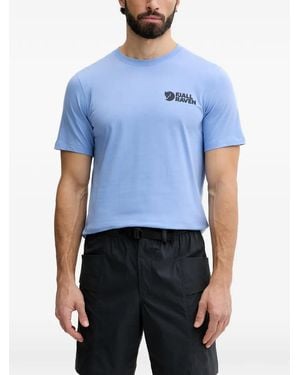 Fjallraven Logo-Print T-Shirt - Blue