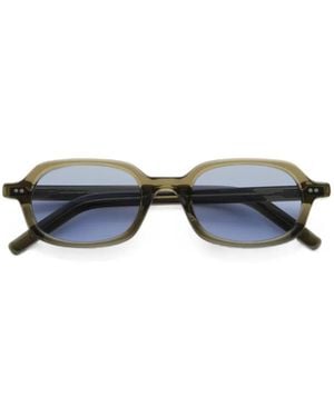 AKILA Psyche Geometric-Frame Sunglasses - Blue