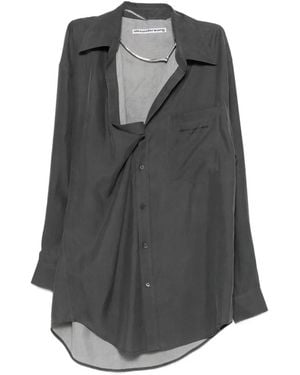 Alexander Wang Robe-Chemise À Épaules Dénudées Pre-Styled - Grey