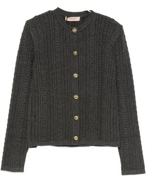 Twinset Button-Up Jacket - Black