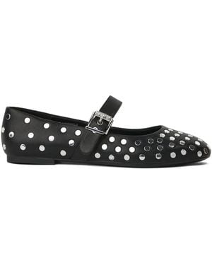 Karl Lagerfeld Ballerinas Mit Nieten - Schwarz