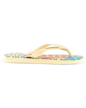 Havaianas Slippers Met Logo-Applicatie - Metallic