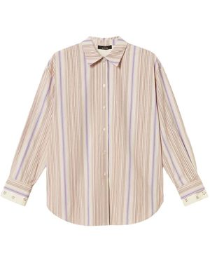Twinset Striped-Pattern Shirt - Natural