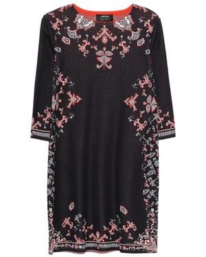 Marc Cain Graphic Midi Knit Dress - Black
