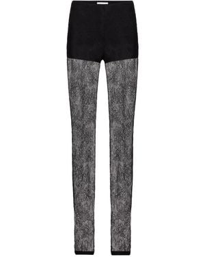 Nina Ricci Lace Trousers - Black