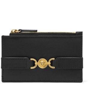 Versace Medusa '95 Leather Card Holder - Black