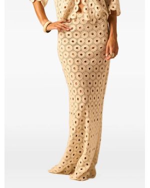 JBQ Maud zip-up maxi skirt - Neutro