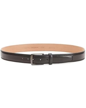 Fratelli Rossetti Stitched Leather Belt - White