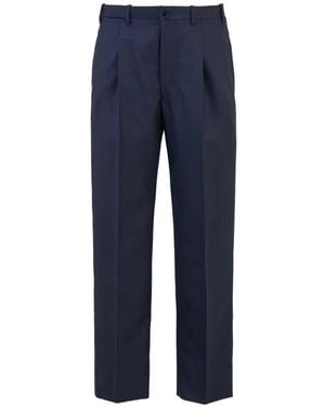Giuliva Heritage Vito Front-Pleat Trousers - Blue