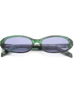 A.Kjærbede Macy Oval-Frame Sunglasses - Blue