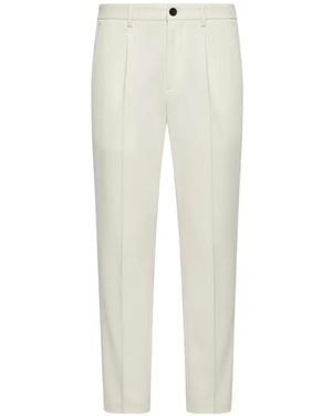Herno Pleated Trousers - White