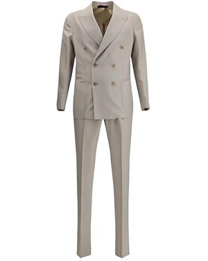 Gi Capri Double-Breasted Suit - Grey