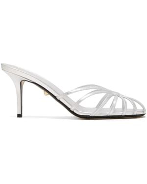 ALEVI 75Mm Leather Mules - White
