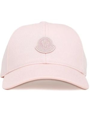 Moncler Logo-Appliqué Baseball Cap - Pink