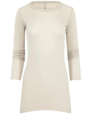 Rick Owens Ribbed Long-Sleeve T-Shirt - White