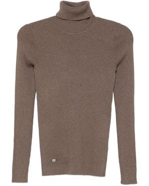 Ralph Lauren Ribbed Turtleneck Jumper - Brown