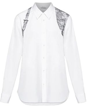 McQueen Lace-Detail Shirt - White