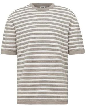 DRYKORN Derico Horizontal-Stripe T-Shirt - White