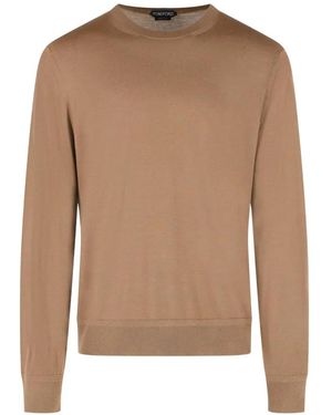 Tom Ford Pullover Mit Rundhalsausschnitt - Natur