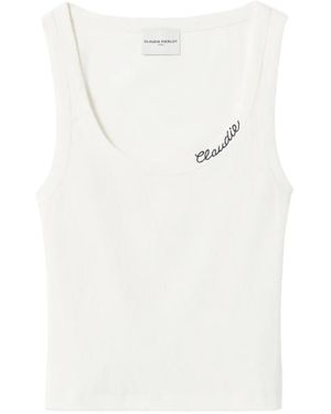 Claudie Pierlot Claudie Cotton Tank Top - White