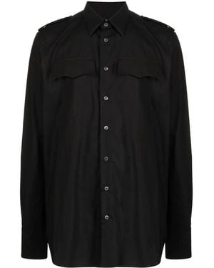 Raf Simons ボタン シャツ - ブラック