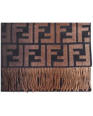 Fendi Gradient Jacquard Scarf - Brown