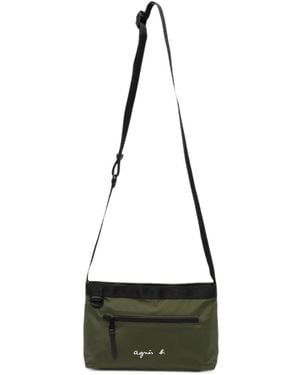 agnès b. Fred Shoulder Bag - White