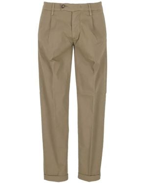 Re-hash Pleated Turn-Up Trousers - Natural