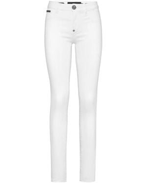 Philipp Plein Logo-Patch Jeggings - White