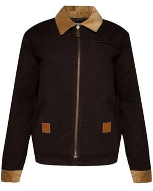 Sporty & Rich Srhwc Canvas-Jacke - Schwarz