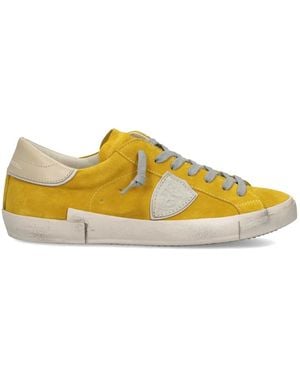 Philippe Model Baskets Prsx En Cuir - Yellow