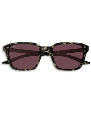 Gucci Logo-Detail Sunglasses - Purple
