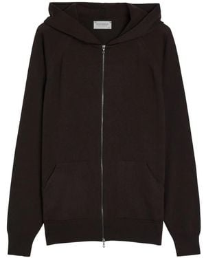John Smedley Carty Zip-Up Hoodie - Black