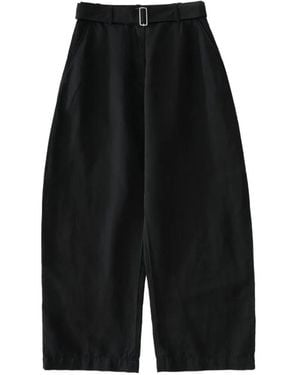 Studio Nicholson Chatto Belt-Loop Trousers - Black
