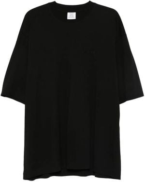 Vetements Cotton T-Shirt - Black