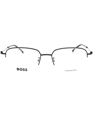 BOSS Geometric-Frame Glasses - White